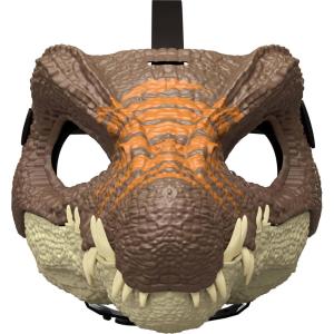 Mattel Jurassic World Rebirth Dinosaur Mask, Role-Play Head Wear, Openable Jaw, Realistic Texture and Color, Adjustable Strap(Spinosaurus)