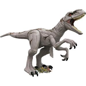 Mattel Jurassic World Super Colossal Allosaurus Action Figure, Extra Large Dinosaur Can Swallow 20 Mini Figures, 38-inch Long XL Action Play Toy(Atrociraptor)