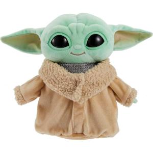 Mattel Star Wars Grogu Plush with Beskar Armor, Soft Doll Inspired by Star Wars Mandalorian Book of Boba Fett, Collectible Toy