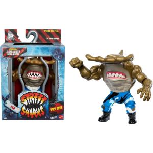 Mattel Street Sharks Action Figure with Bite & Punch Motion, Ripster Collectible Toy Inspired by 90s TV Half-Man Half-Shark Hero, 6-Inch(Jab)