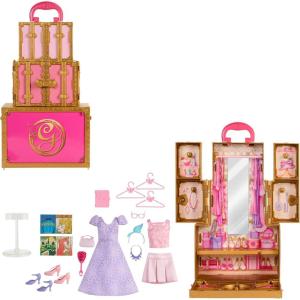 Mattel Universal Pictures’ Wicked Glinda’s Glamorous Closet with 2 Unique Looks, Surprises & 13 Accessories, Inspired by The Movie