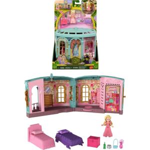 Mattel Universal Pictures’ Wicked So Popular Dorm Small Doll Playset with 3 Play Spaces & 9 Accessories, Inspired by The Movie