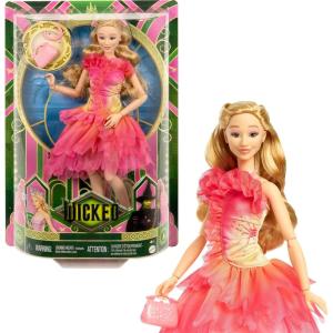 Mattel Universal Wicked Glinda Fashion Doll & Accessories with Blonde Hair, Poseability & Removable Ballroom Look