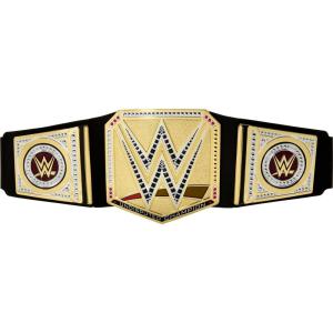 Mattel WWE Championship Title, World Heavyweight Championship Role-Play & Costume Piece, Leather-Like Belt 3+ Feet with One-Time Adjustment(Undisputed Universal)