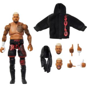 Mattel WWE Ultimate Edition Action Figure & Accessories, 6-inch Finn Balor Collectible Set, Swappable Heads & Hands, 30 Articulation Points(Solo Sikoa)