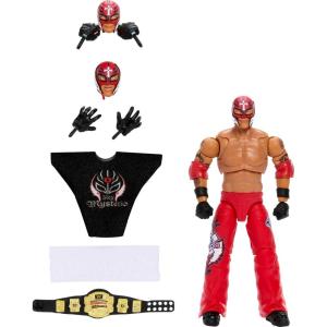 Mattel WWE Ultimate Edition Fan Takeover Action Figure, Seth Rollins Collectible Set with Interchangeable Accessories Like Extra Heads & Swappable Hands(Rey Mysterio)