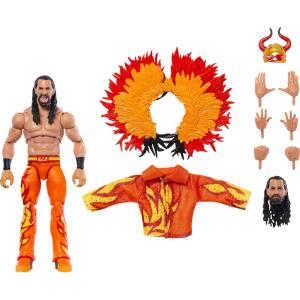 Mattel WWE Ultimate Edition Fan Takeover Action Figure, Seth Rollins Collectible Set with Interchangeable Accessories Like Extra Heads & Swappable Hands(Seth Rollins)
