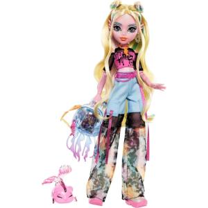 Monster High Doll, Abbey Bominable Yeti Fashion Doll with Pet Mammoth and Themed Accessories(Lagoona Blue)