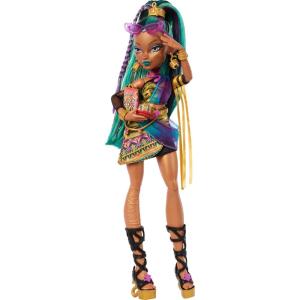 Monster High Doll, Abbey Bominable Yeti Fashion Doll with Pet Mammoth and Themed Accessories(Nefera)
