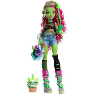 Monster High Doll, Abbey Bominable Yeti Fashion Doll with Pet Mammoth and Themed Accessories(Venus Mcflytrap)