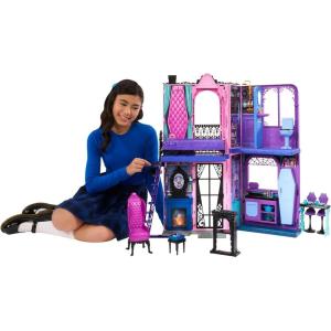 Monster High Doll House, Haunted High School Playset with 7 Play Areas & 35+ Storytelling Pieces Including Furniture & Accessories(Boo-tique Hotel)