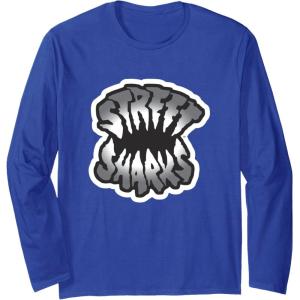 Street Sharks – Grey Logo Long Sleeve T-Shirt(Royal Blue)
