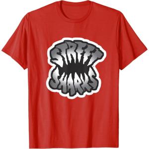 Street Sharks – Grey Logo T-Shirt(Red)