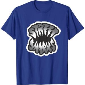 Street Sharks – Grey Logo T-Shirt(Royal Blue)
