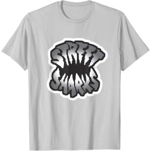 Street Sharks – Grey Logo T-Shirt(Silver Grey)