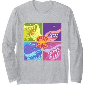 Street Sharks – Grid Long Sleeve T-Shirt(Heather Grey)