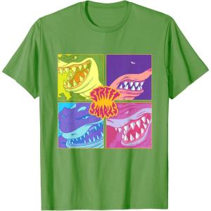 Street Sharks – Grid T-Shirt(Grass Green)