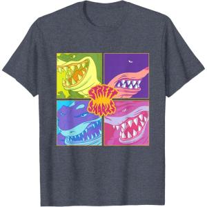 Street Sharks – Grid T-Shirt(Heather Blue)