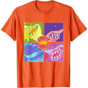 Street Sharks – Grid T-Shirt(Orange)