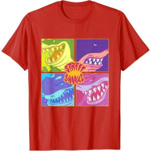 Street Sharks – Grid T-Shirt(Red)