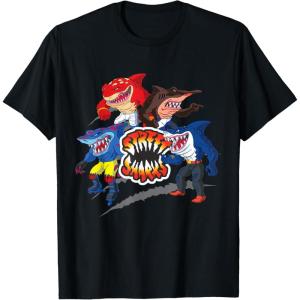 Street Sharks – It’s Fin-Kicking Time T-Shirt(Black)
