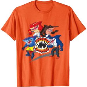 Street Sharks – It’s Fin-Kicking Time T-Shirt(Orange)