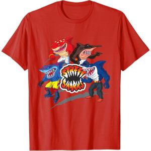 Street Sharks – It’s Fin-Kicking Time T-Shirt(Red)