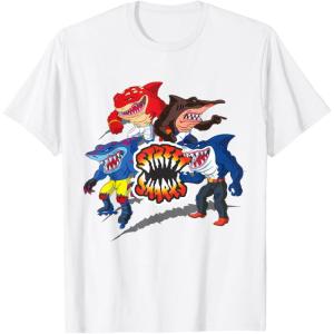 Street Sharks – It’s Fin-Kicking Time T-Shirt(White)