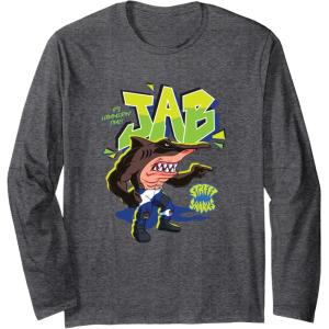 Street Sharks – Jab It’s Hammerin’ Time Long Sleeve T-Shirt(Dark Heather Grey)