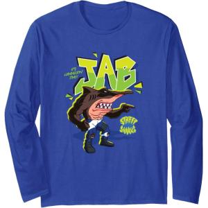Street Sharks – Jab It’s Hammerin’ Time Long Sleeve T-Shirt(Royal Blue)