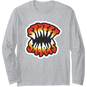 Street Sharks – Logo Long Sleeve T-Shirt(Heather Grey)