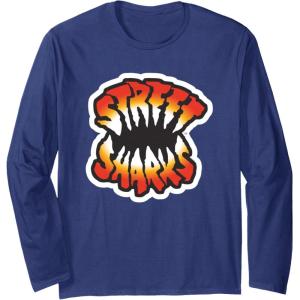 Street Sharks – Logo Long Sleeve T-Shirt(Navy Blue)