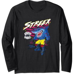 Street Sharks – Streex Long Sleeve T-Shirt(Black)