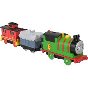 Thomas & Friends Motorized Toy Train, Wobbly Cake Thomas Engine with Cargo Cars & Pieces for Pretend Play Preschool Kids Ages 3+ Years(Percy & Bruno)