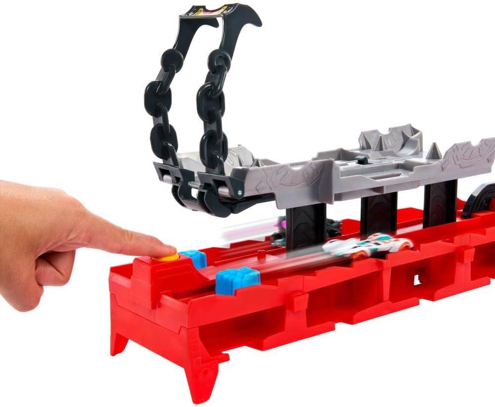 imageHot Wheels City Toy Car Track Set Ultimate Dual Dragon Transporter ampamp 2 DieCast Cars LargeScale ampamp Detachable Dragon Stores 20 Vehicles