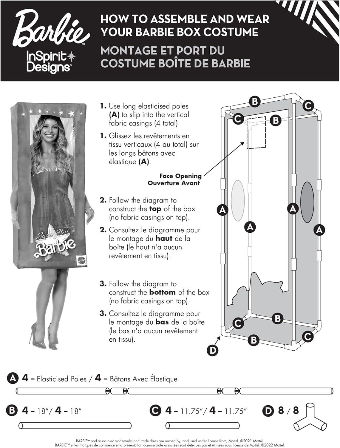 imageInSpirit Designs Barbie Doll Box Womens Costume