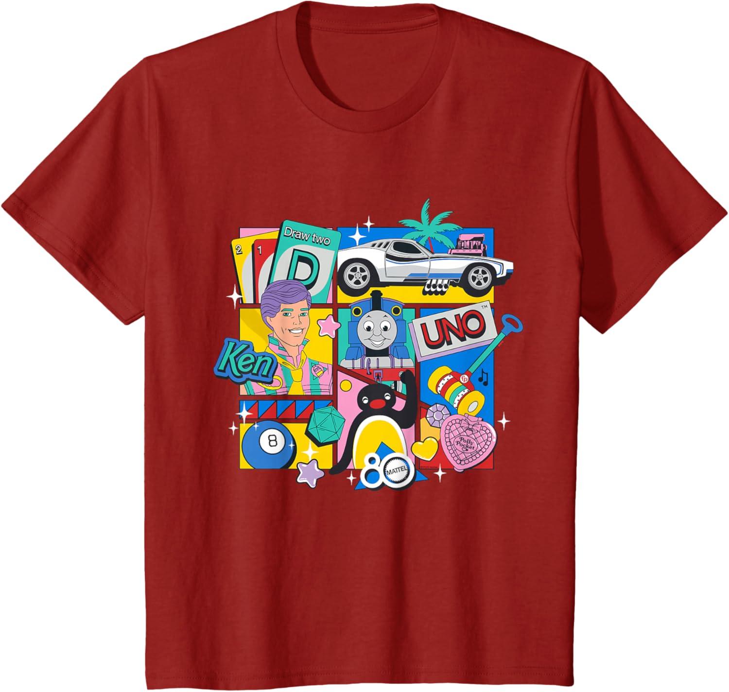 imageMattel 80th Bringing Us Together TShirtCranberry Red