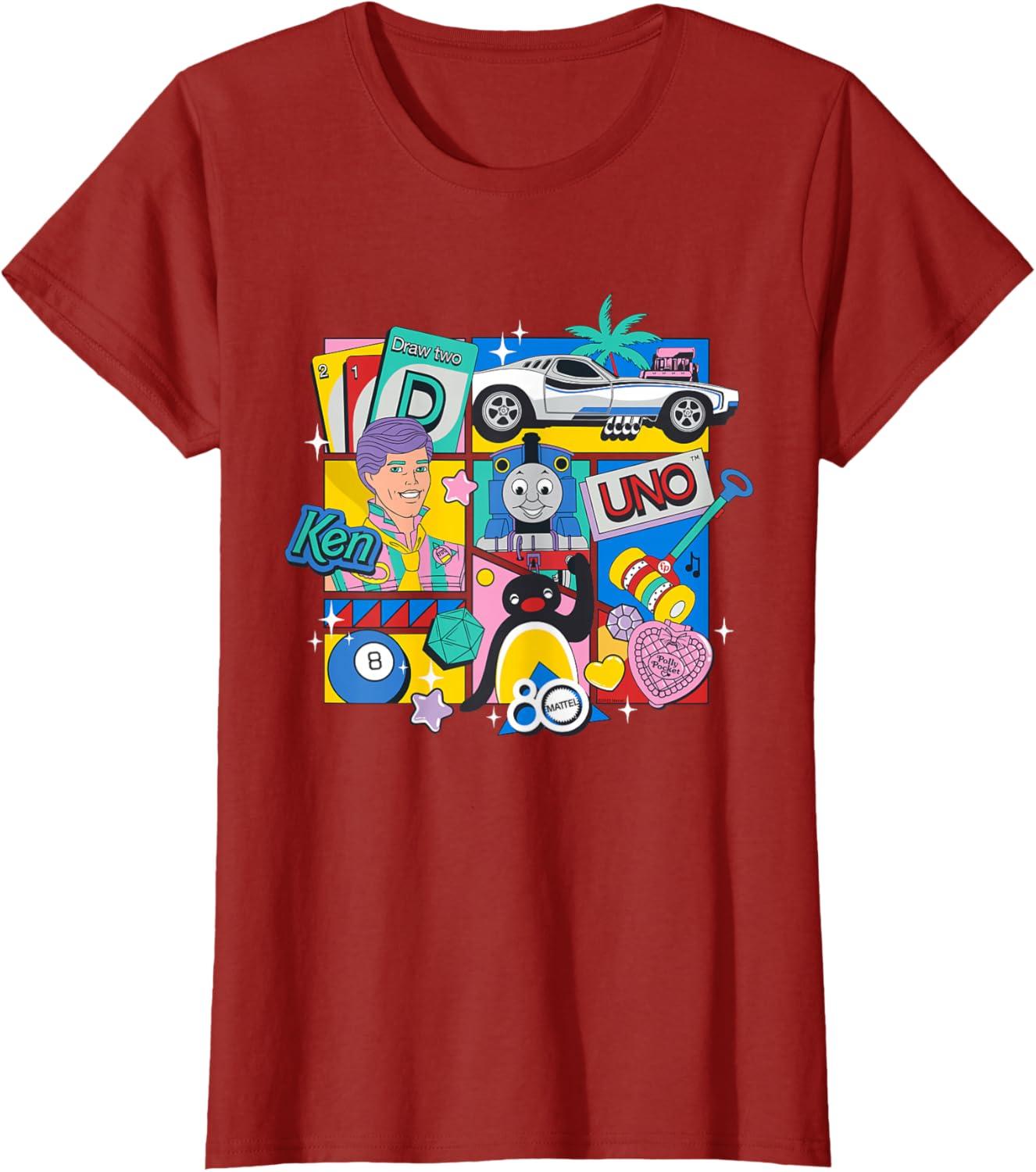 imageMattel 80th Bringing Us Together TShirtCranberry Red