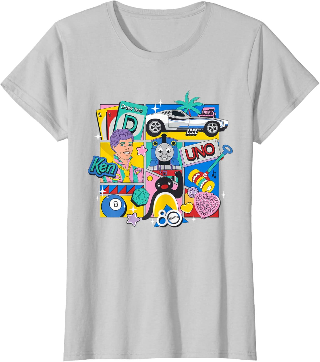 imageMattel 80th Bringing Us Together TShirtSilver Grey