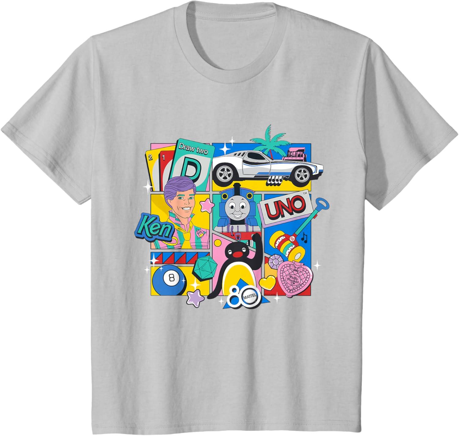 imageMattel 80th Bringing Us Together TShirtSilver Grey