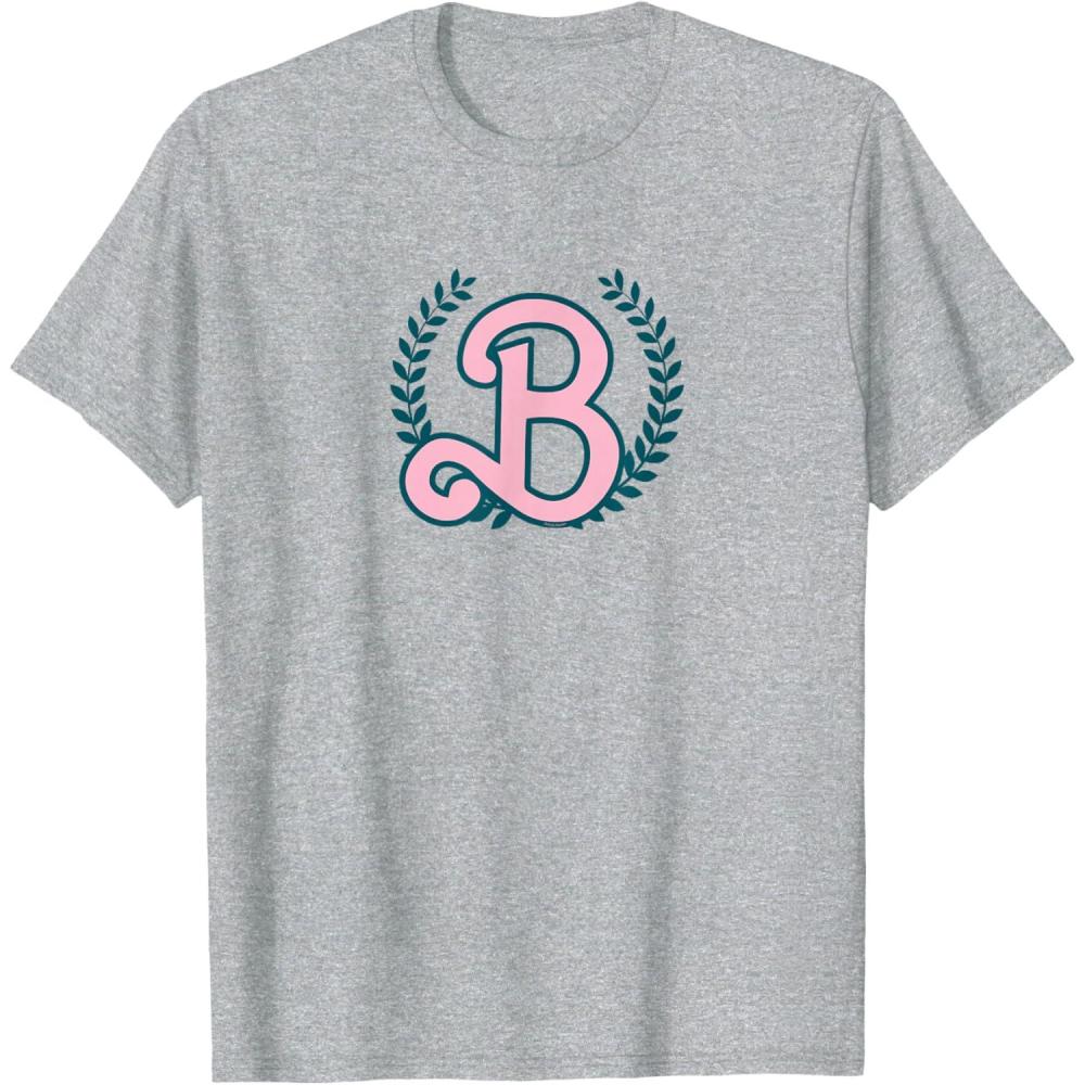 imageMattel 80th  Barbie Badge TShirtHeather Grey