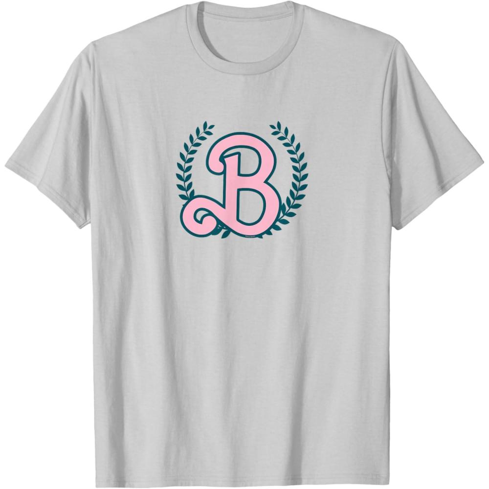 imageMattel 80th  Barbie Badge TShirtSilver Grey
