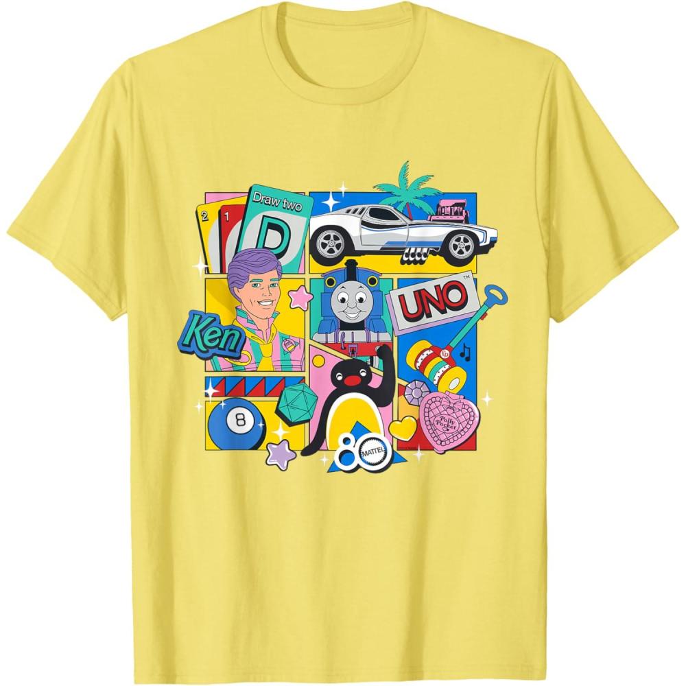 imageMattel 80th  Bringing Us Together TShirtLemon Yellow