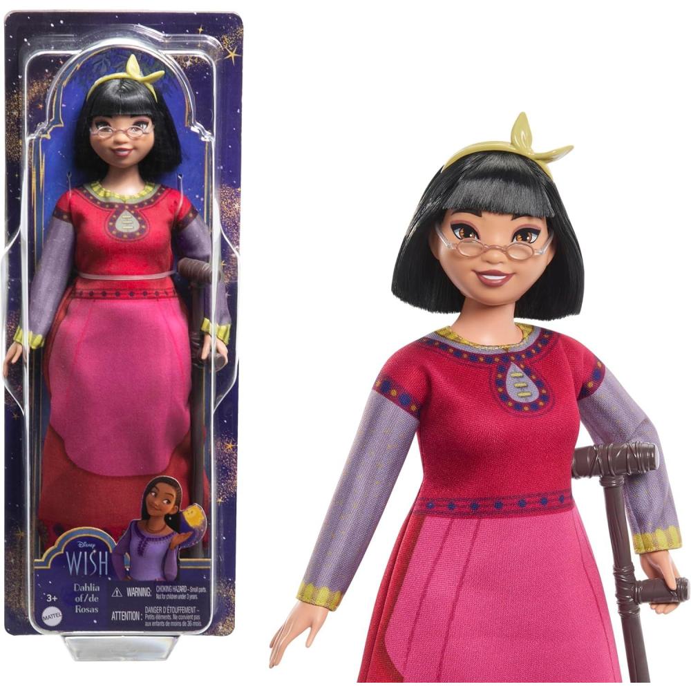 imageMattel Disney Wish Toys Queen Amaya of Rosas Posable Fashion Doll with Removable Signature Outfit Shoes ampamp Accessories Inspired by the MovieDahlia