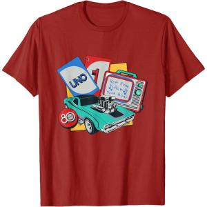 Mattel 80th – Back in the Day T-Shirt(Cranberry Red)