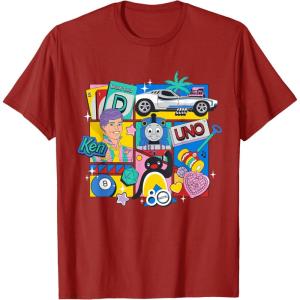Mattel 80th – Bringing Us Together T-Shirt(Cranberry Red)