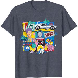 Mattel 80th – Bringing Us Together T-Shirt(Heather Blue)