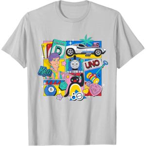 Mattel 80th – Bringing Us Together T-Shirt(Silver Grey)