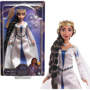 Mattel Disney Wish Toys, Queen Amaya of Rosas, Posable Fashion Doll with Removable Signature Outfit, Shoes & Accessories, Inspired by the Movie(Queen Amaya)