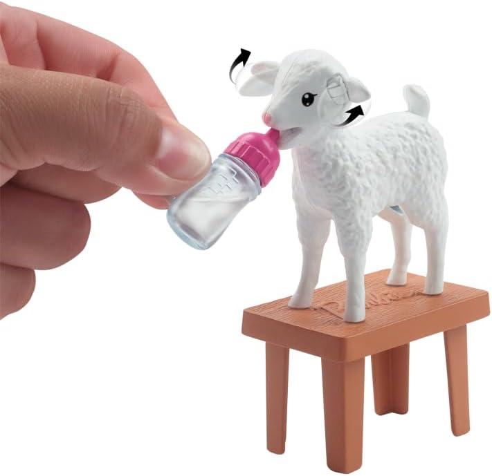 imageBarbie 65th Anniversary Doll ampamp 10 Accessories Farm Veterinarian Set with Blonde Vet Doll Lamb with Moving Ears ampamp MoreFarm Vet